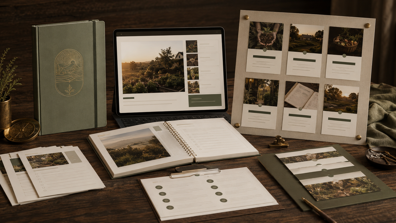 Premium flagship Stone & Acre course/program visual with curriculum or guided program materials.